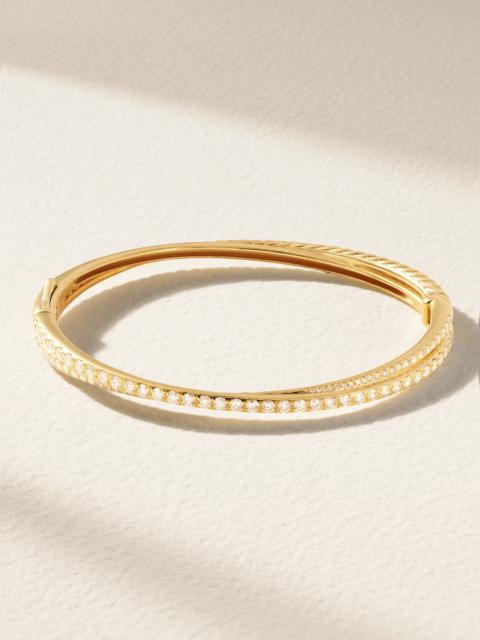 Crossover 18-karat Gold Diamond Bracelet