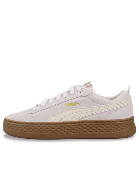 (WMNS) PUMA Smash Platform Suede 'Rosewater' 366488-15