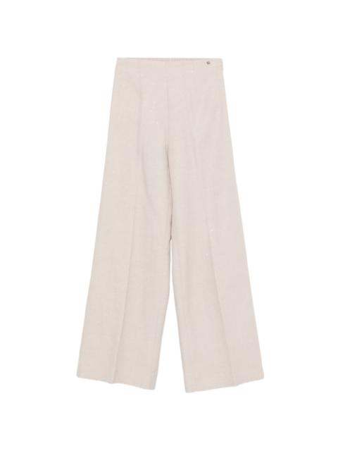 logo-plaque trousers