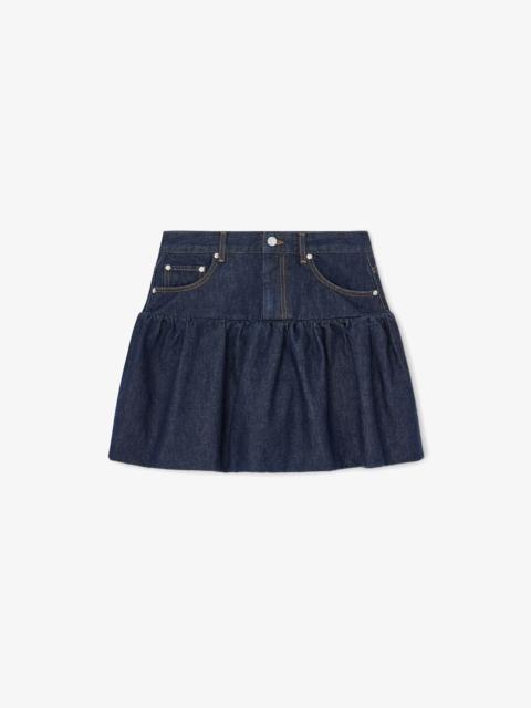 SKIRT IN RINSE DENIM