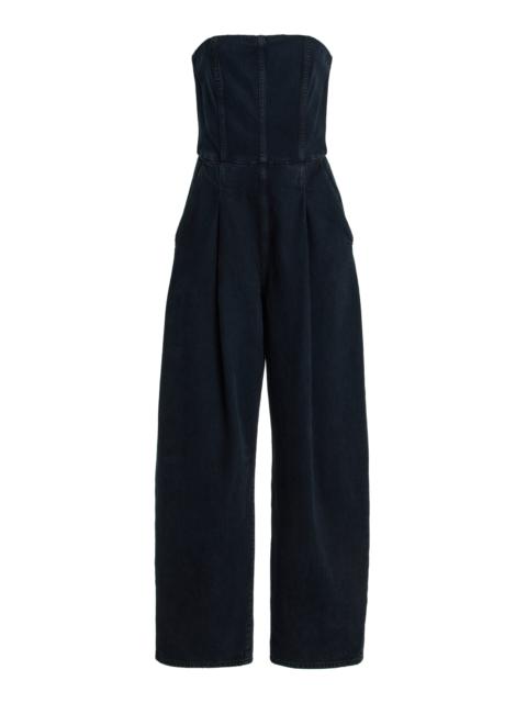 Agyness Denim Jumpsuit dark wash