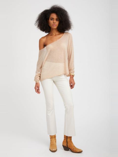 SHELL LEATHER ANKLE FLARE