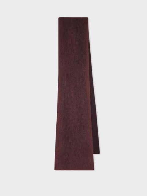 Purple Mohair-Blend Marl Scarf