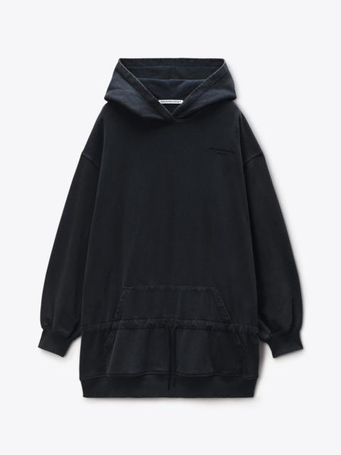 Dropped Waist Hoodie Dress
