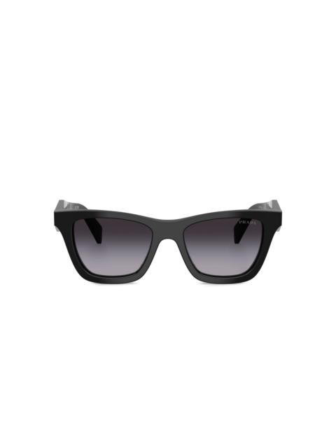 square-frame logo-detail sunglasses