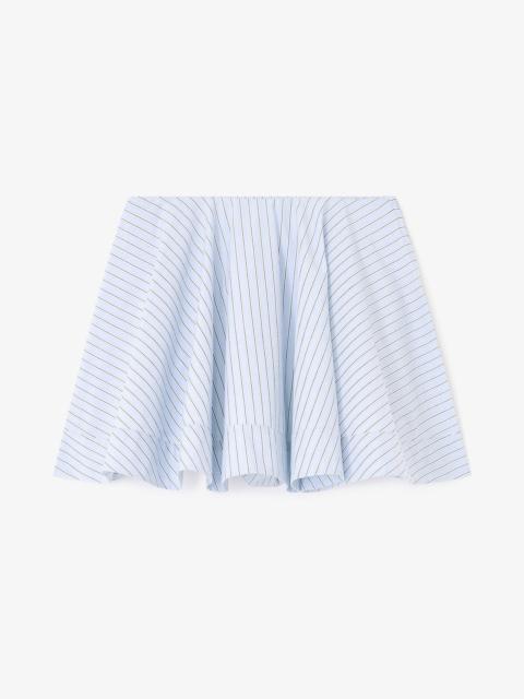 BLUE STRIPE MINI CIRCLE SKIRT
