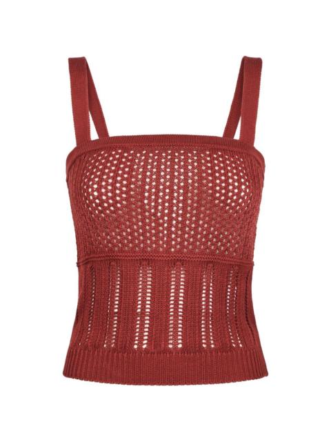 sleeveless knitted top