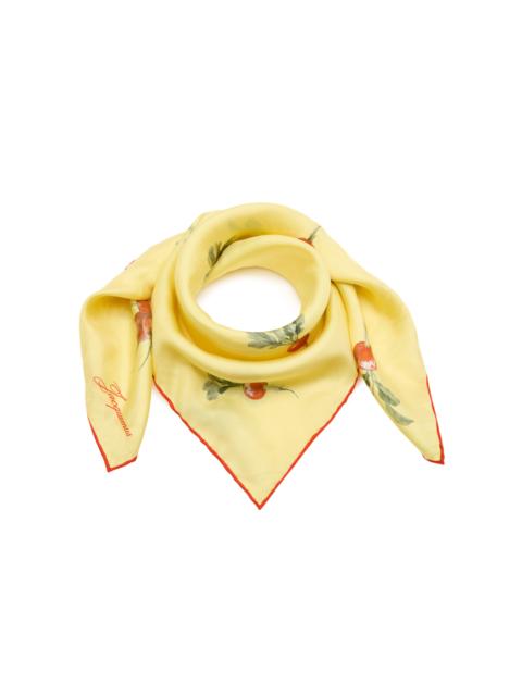 The Radish Silk Scarf yellow