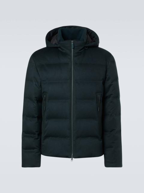 Elements technical cashmere down jacket