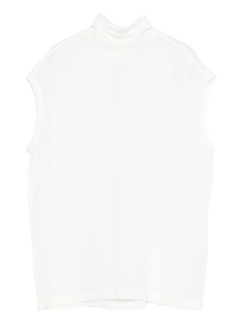 turtleneck sleeveless top