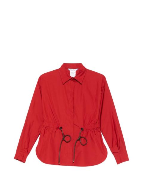 drawstring collared shirt