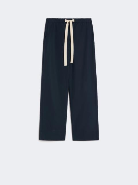Cotton drawstring trousers - MIDNIGHTBLUE
