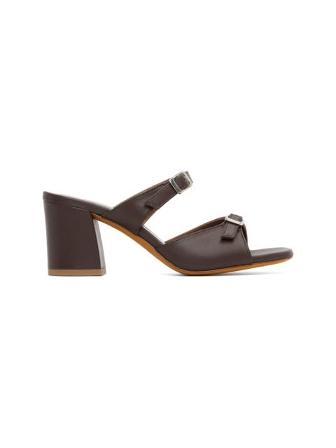 Brown Una Heeled Sandals