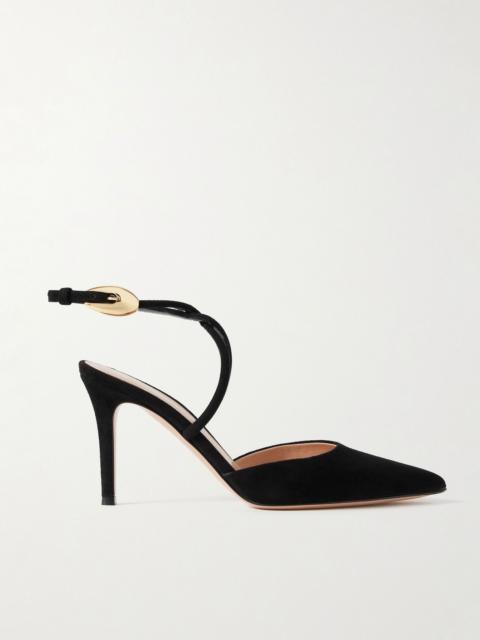 85 suede pumps Black