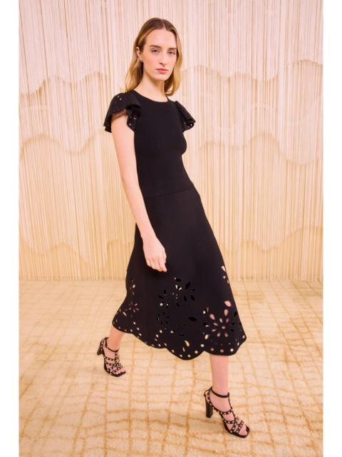 Edith Ruffle Sleeve Knit Top