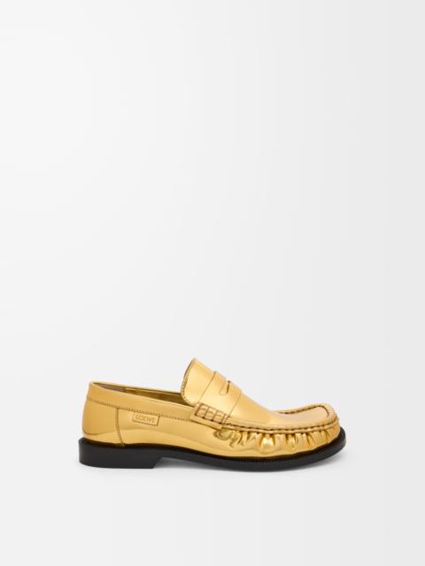 Campo loafer in metallic calfskin