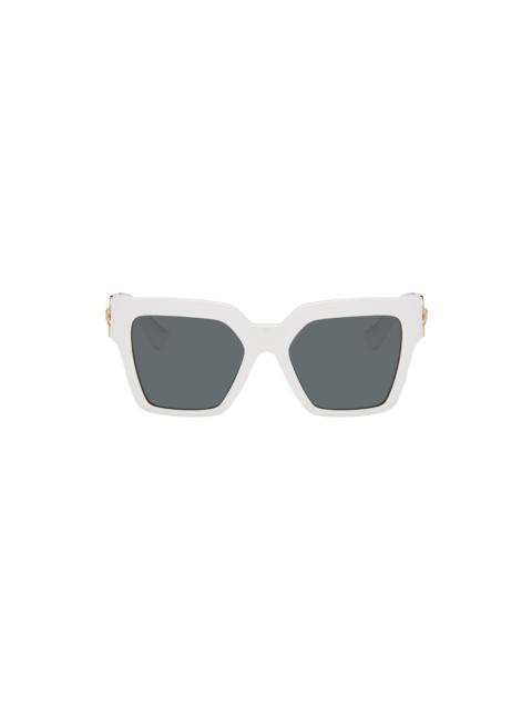 White Medusa Deco Butterfly Sunglasses