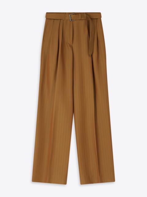 BELTED WOOL PANTS