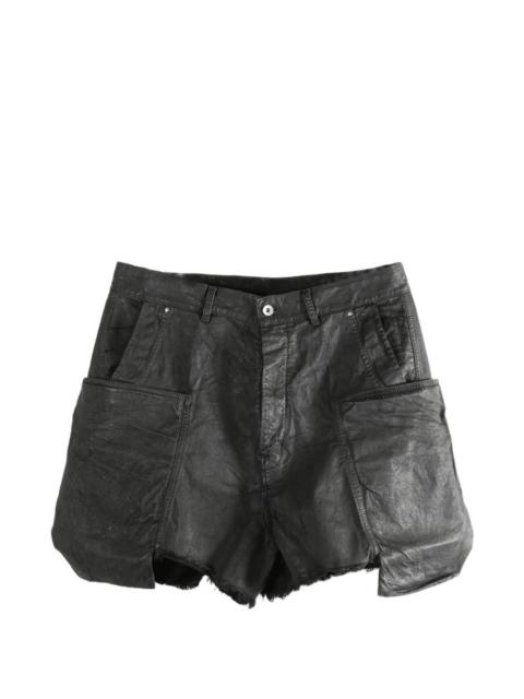 frayed-hem cargo shorts