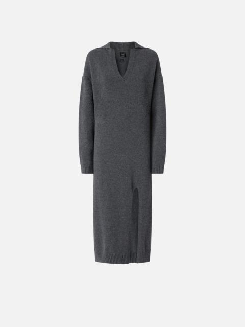 LONG CASHMERE BLEND KNIT DRESS
