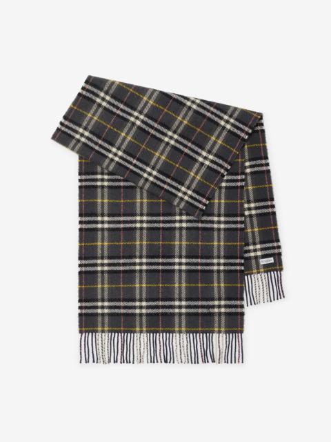 Check British Wool Scarf