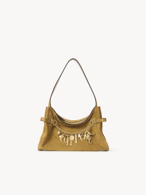 CHLOÉ CHARMS HOBO BAG IN SUEDE LEATHER