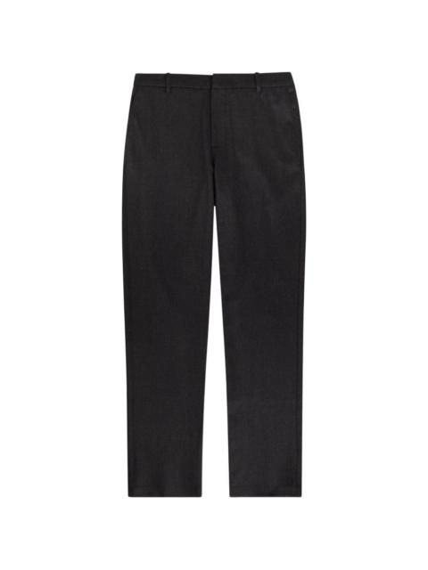 grey straight trousers