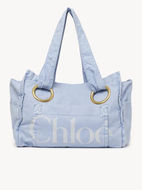 CHLOÉ PLAGE TOTE BAG IN COTTON