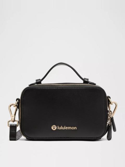 Leather Alternative Camera Crossbody Bag