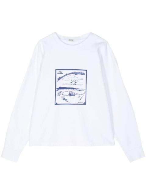 graphic-print cotton sweatshirt