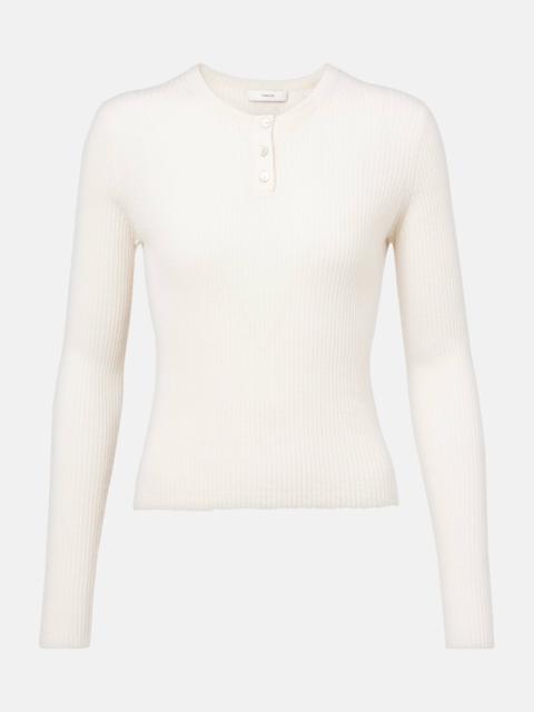 Cashmere and silk Henley shirt