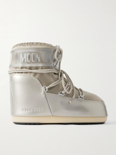 Icon Glow Glance Metallic Satin And Pvc Snow Boots