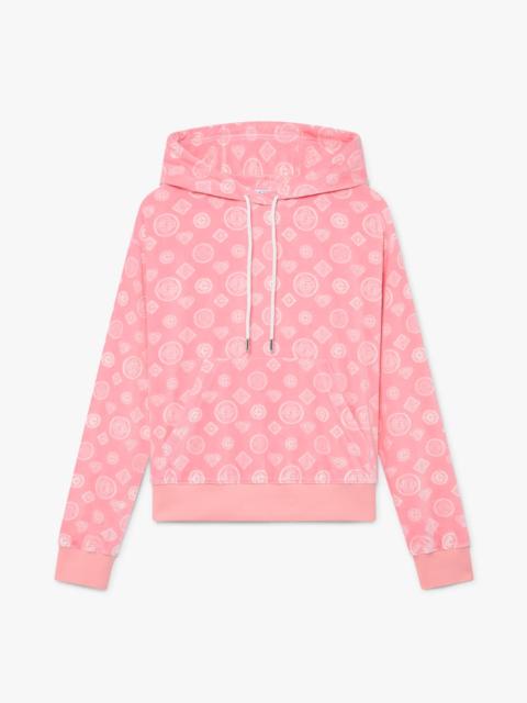 Pink Velour Monogram Hooded Sweatshirt | Casablanca Paris