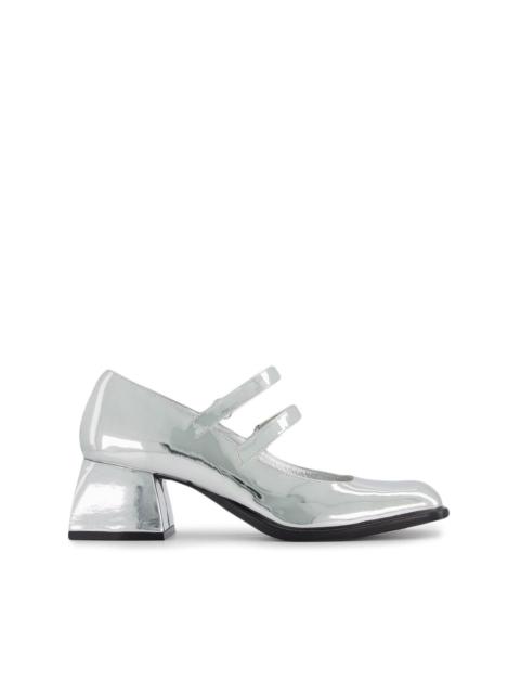 Bacara 55mm metallic mary-jane shoes