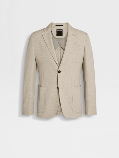 LIGHT TAUPE JERSEYWEAR COTTON JACKET