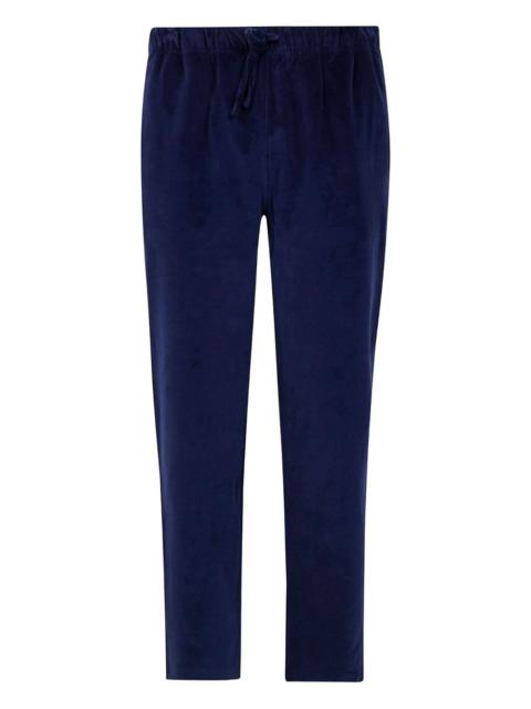 drawstring straight-leg trousers