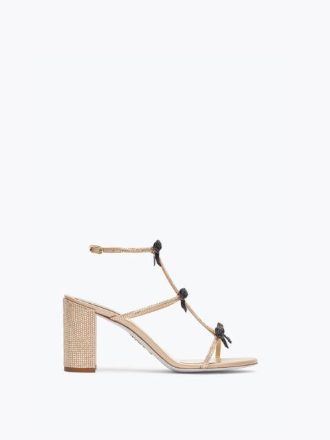 Caterina Honey And Black Sandal 80