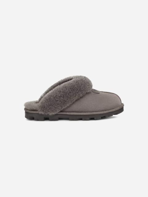 ® Women's Coquette Durable Sheepskin Slipper in Grey/