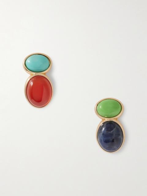 Gold-tone Multi-stone Earrings