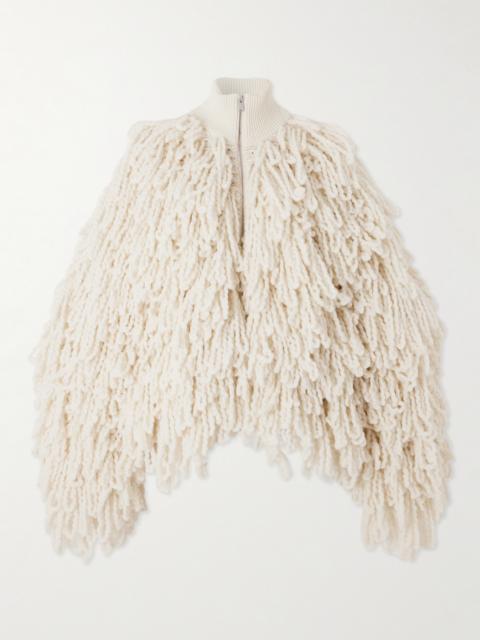 Fringed Wool-blend Jacket