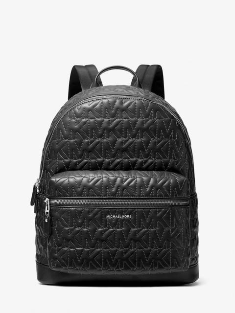 Hudson Medium Logo Embossed Dome Backpack