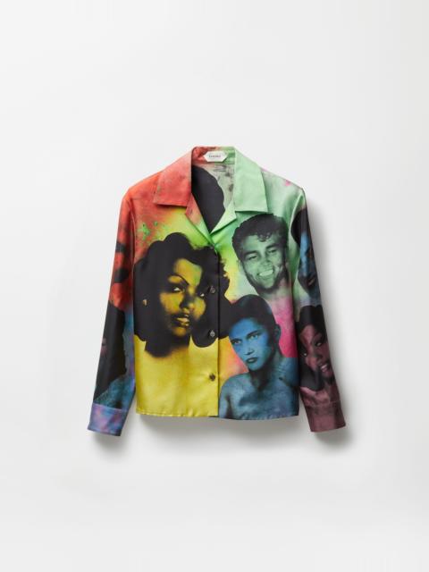 Printed Silk Twill Shirt