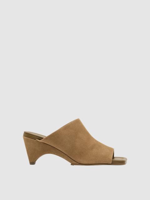 Suede Arc Wedge - Oak