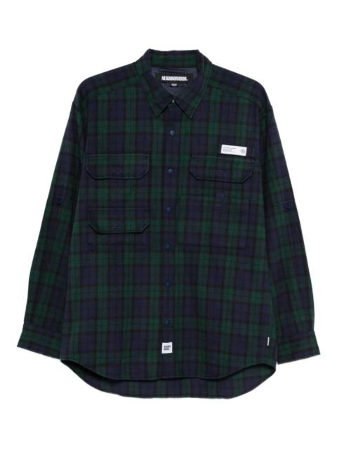 tartan-check shirt