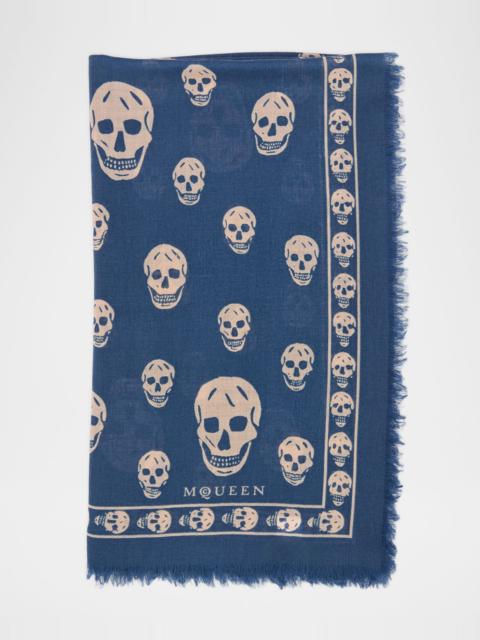 Classic Skull Wool Scarf