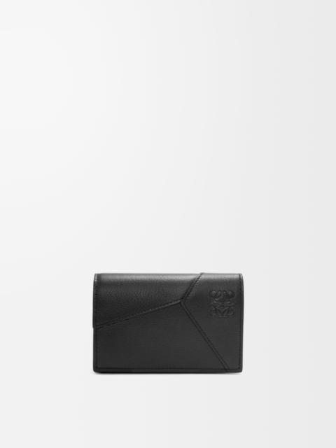 Puzzle business cardholder in classic calfskin