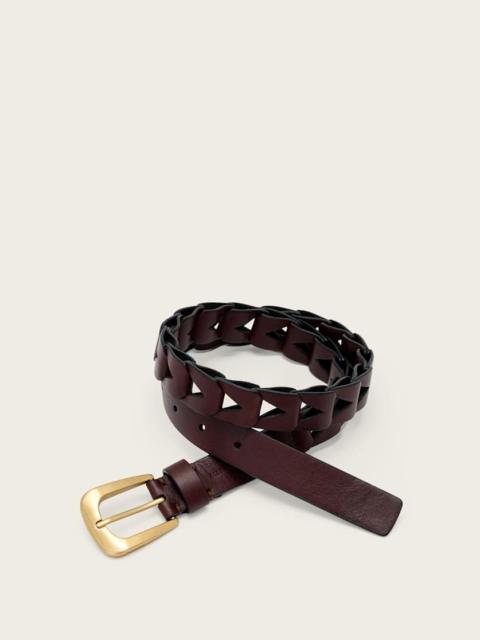 SAGE CUT OUT LEATHER BELT