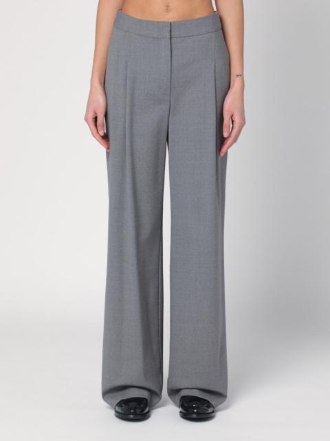Wide grey wool pants