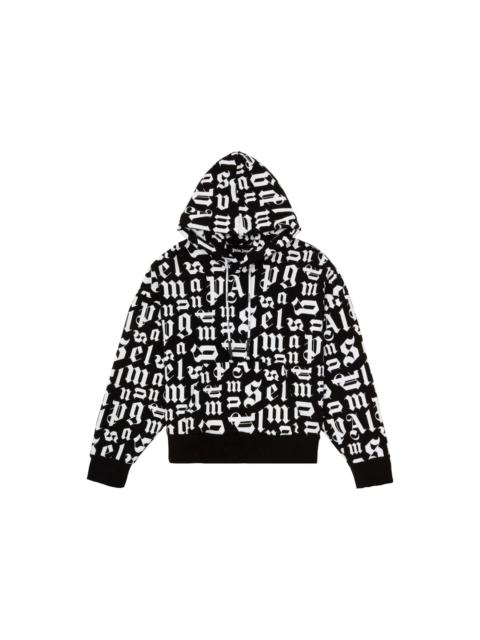 Palm Angels Monogram Hoodie Black