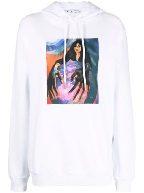 graphic-print hoodie